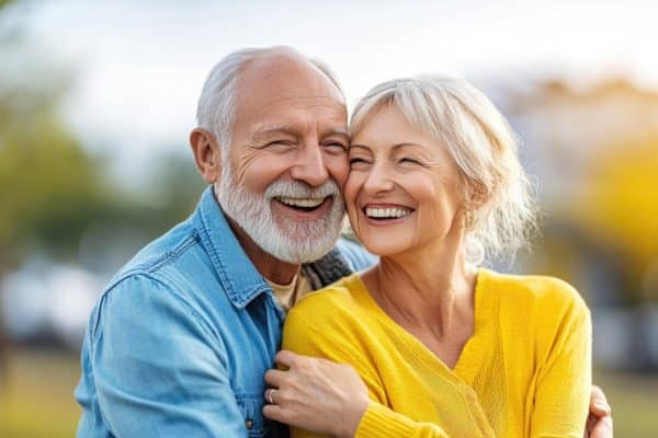 ai generated, elderly love, senior, couple, senior couple, elderly, love, happy, outdoors, smiling, sunny, bright, embrace, embracing smile, bright day-9214176.jpg